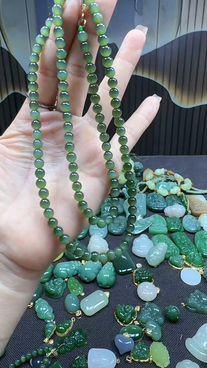 和田玉未镶嵌挂件6