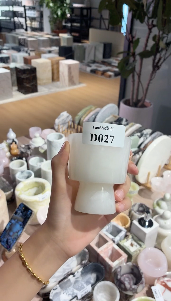 石材d027白玉大王杯