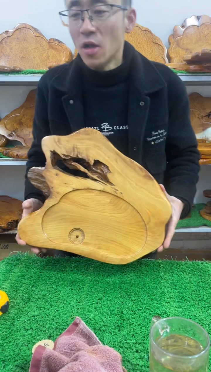 【闪购商品】四川香杉枯木榴茶盘