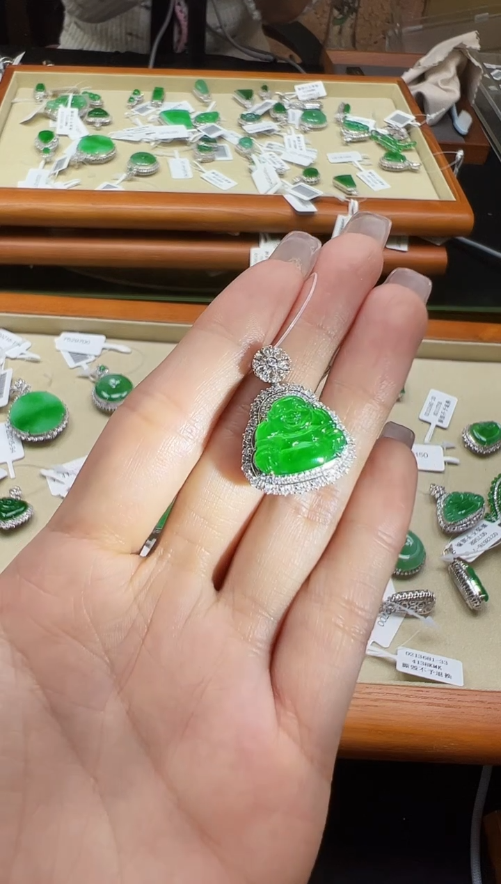 【闪购商品】翡翠颈饰18K金镶嵌DFZ0215-62