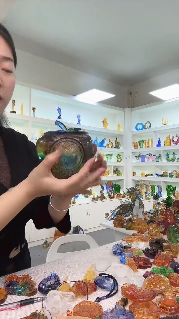 手工艺品琉璃平安聚宝盆