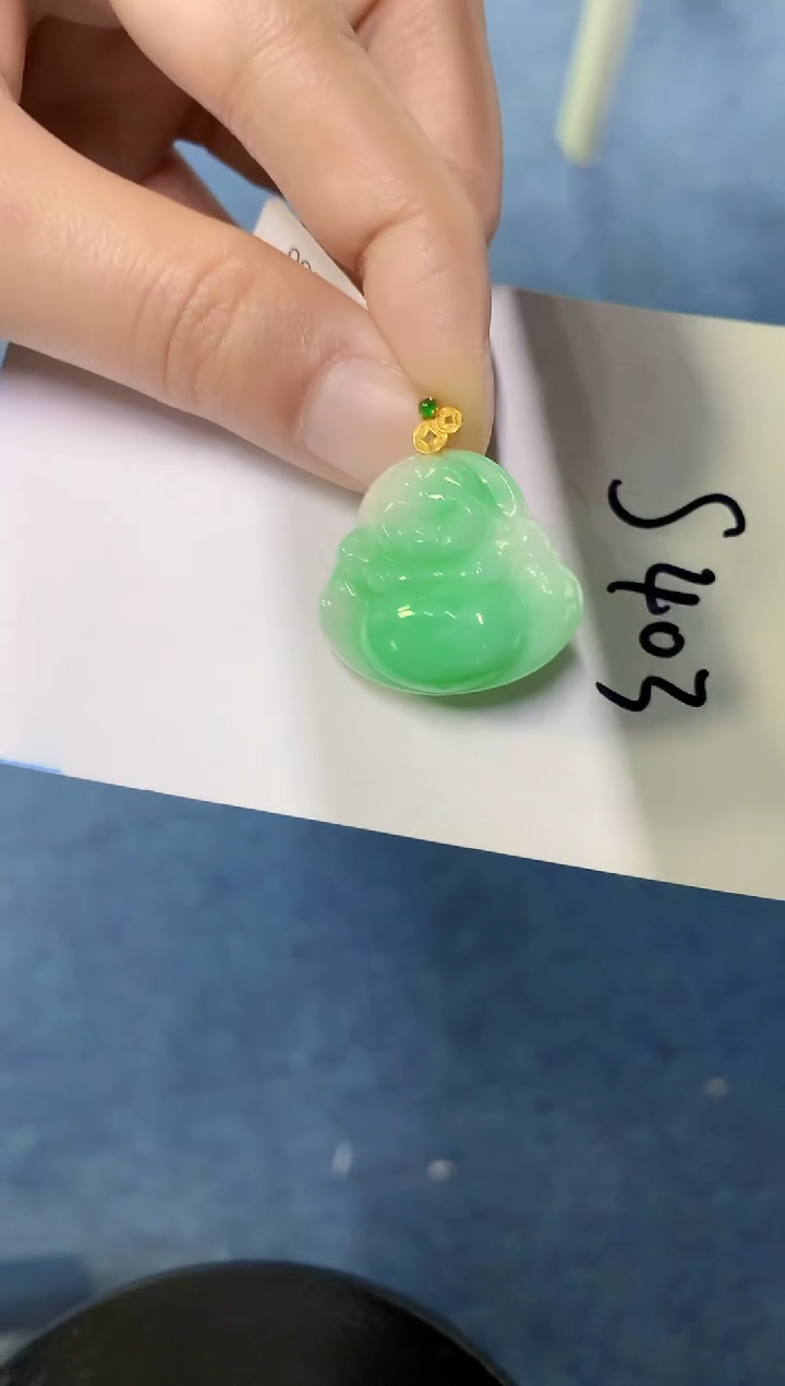 【闪购商品】翡翠颈饰18K金镶嵌000000000