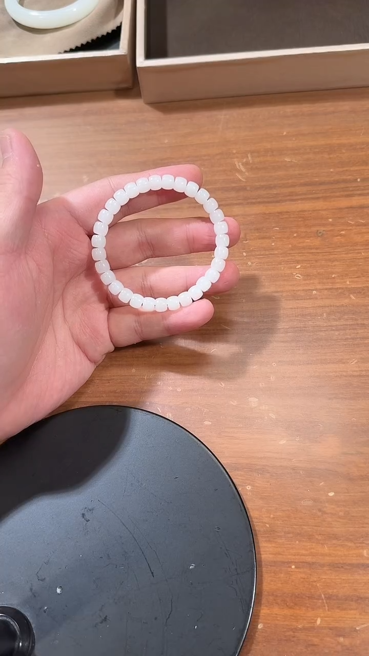 【闪购商品】和田玉手串未镶嵌0949  极限弧手串