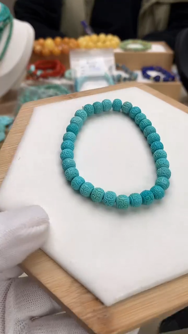 未镶嵌绿松石珠宝半成品19