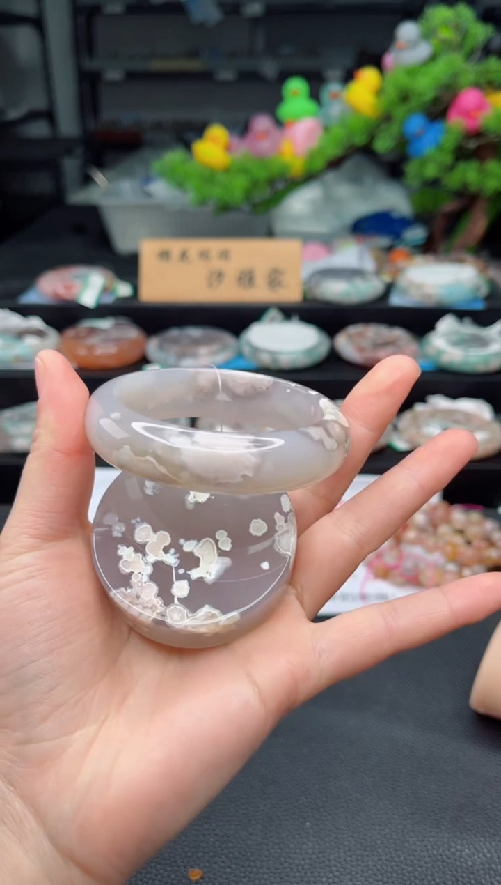 【闪购商品】石英质玉未镶嵌手镯59圈口（赠品镯心）3539275