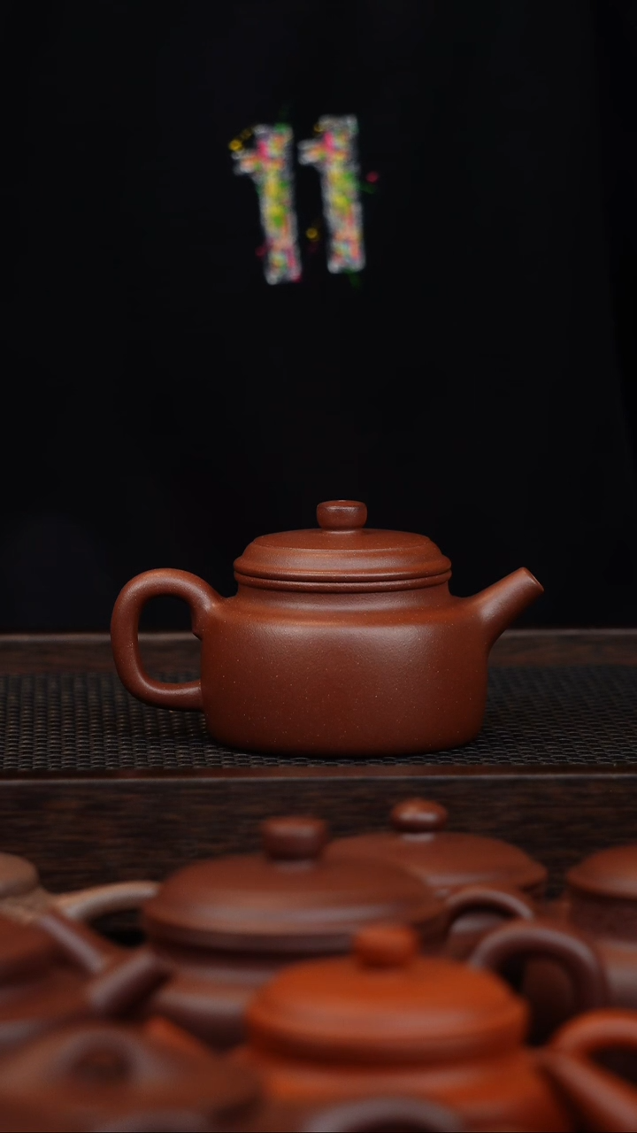 茶壶紫砂微瑕德中150cc老紫泥
