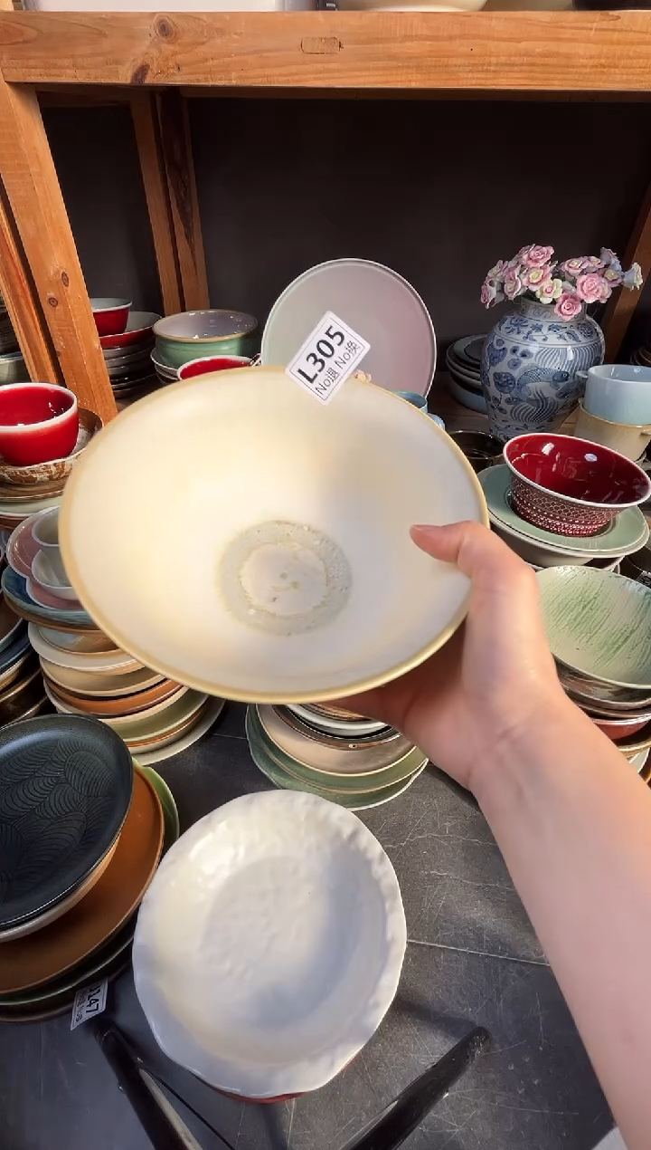 瓷片梨**记L305凌霄面碗福利