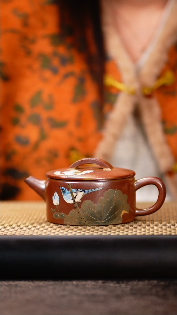 10小鱼柴烧荷鸟汉瓦