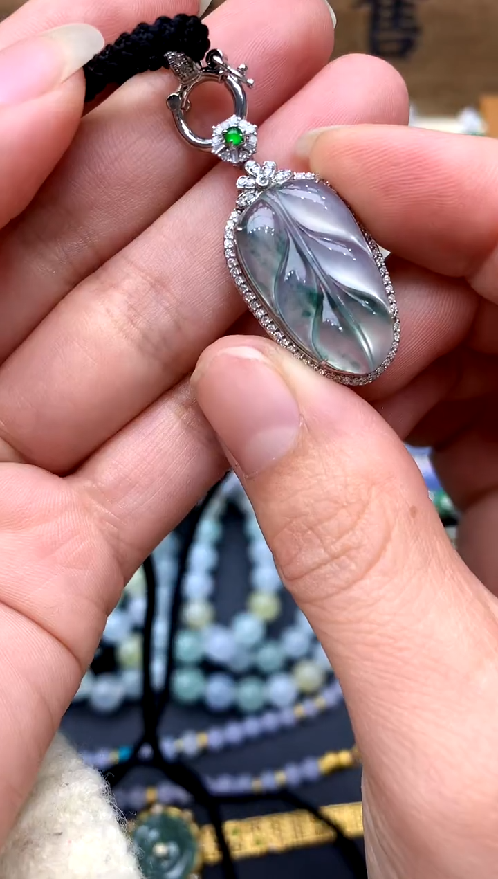 【闪购商品】翡翠颈饰18K金镶嵌294-中国好珍宝