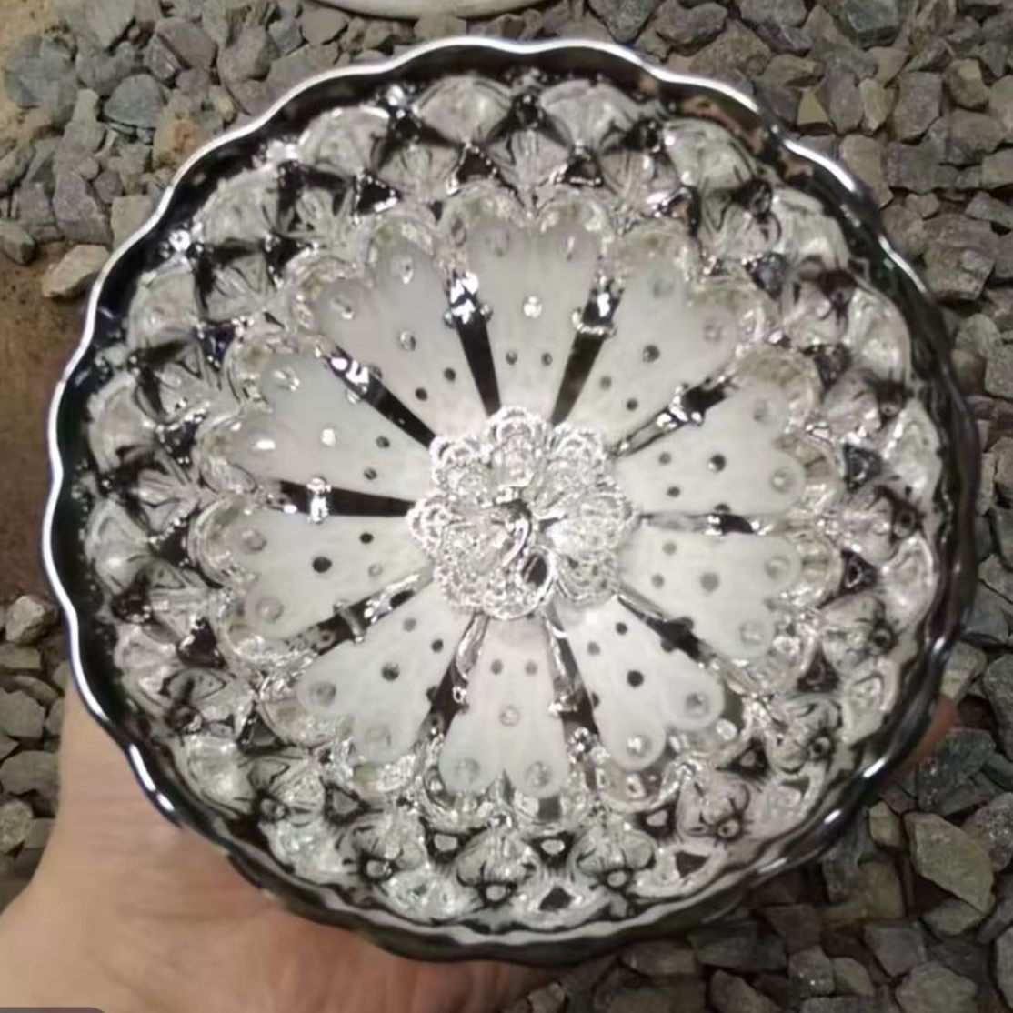 冰清玉洁 白孔雀主人杯 夜光 手工茶茶器（无礼盒）