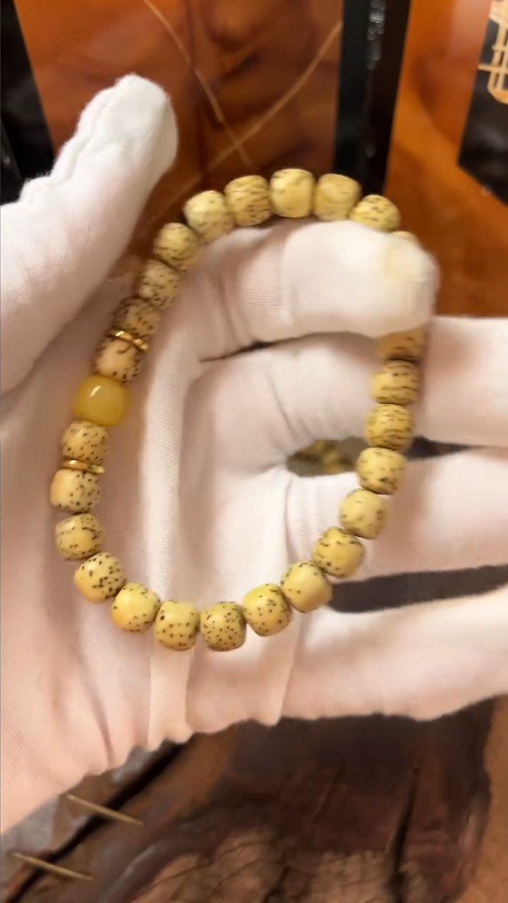 手串星月菩提精工级陈籽搭配ml款桶珠手串