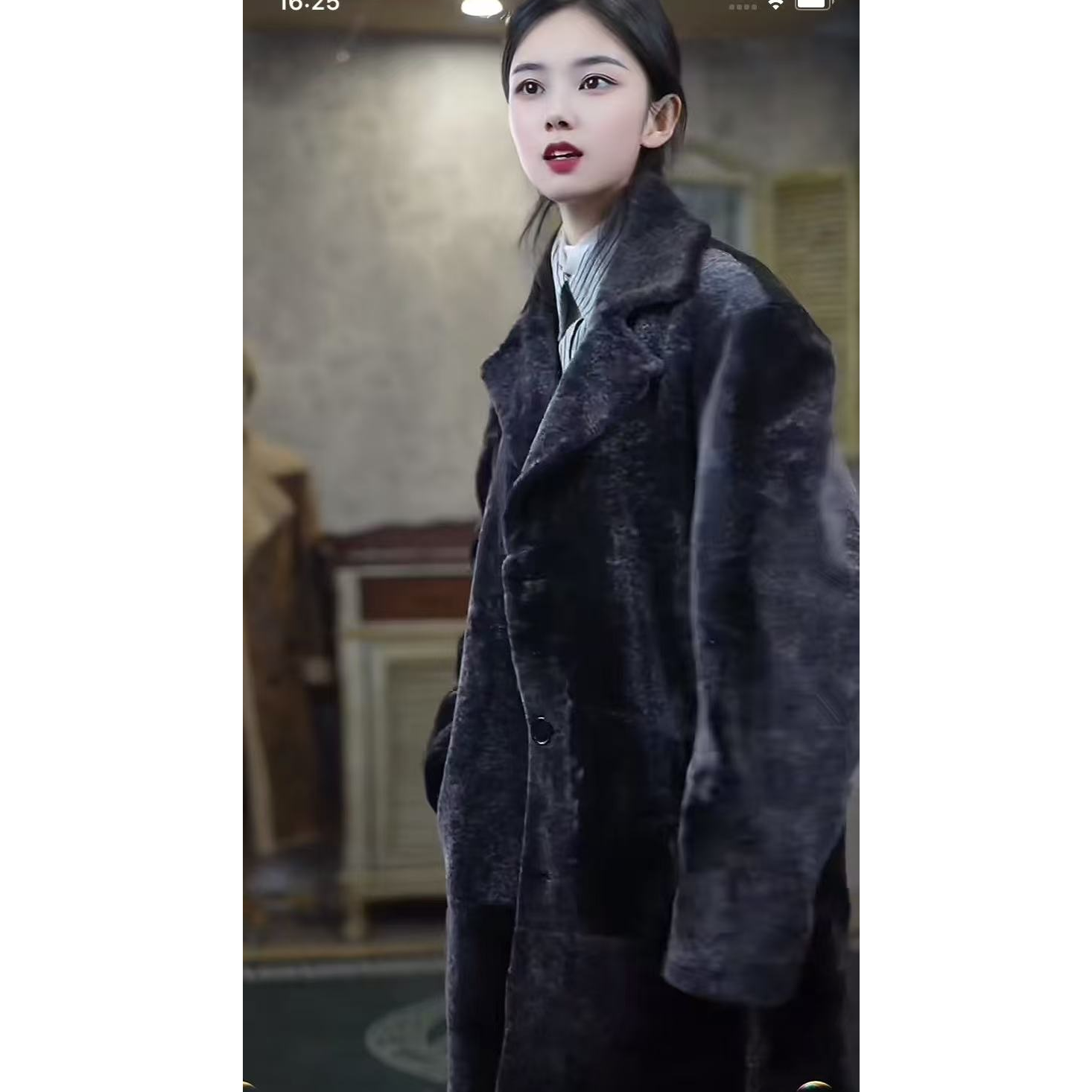 冬款男款皮毛一体外套明星同款长款大皮毛一体风衣真皮气质男士