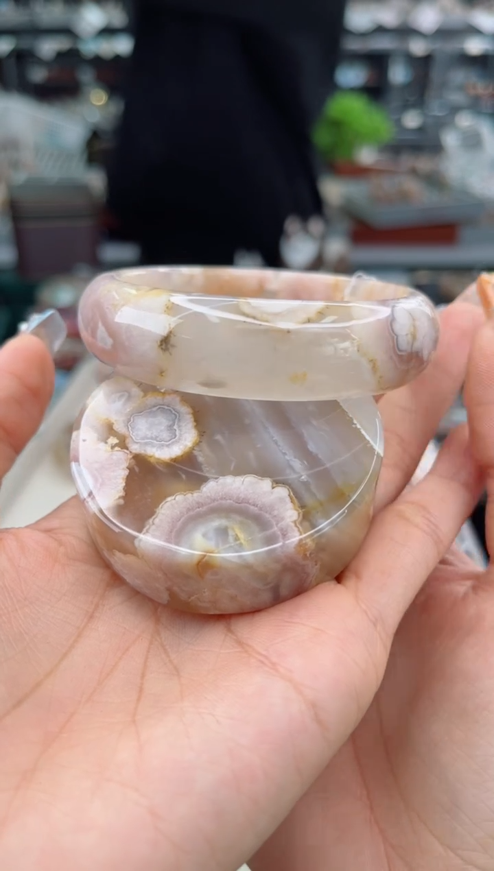 【闪购商品】石英质玉手镯未镶嵌60圈口（赠品镯心）6510109