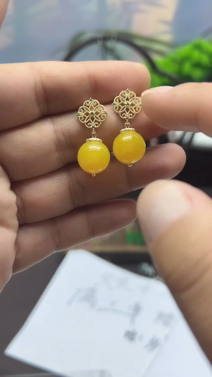 未镶嵌耳饰玛瑙/玉髓035