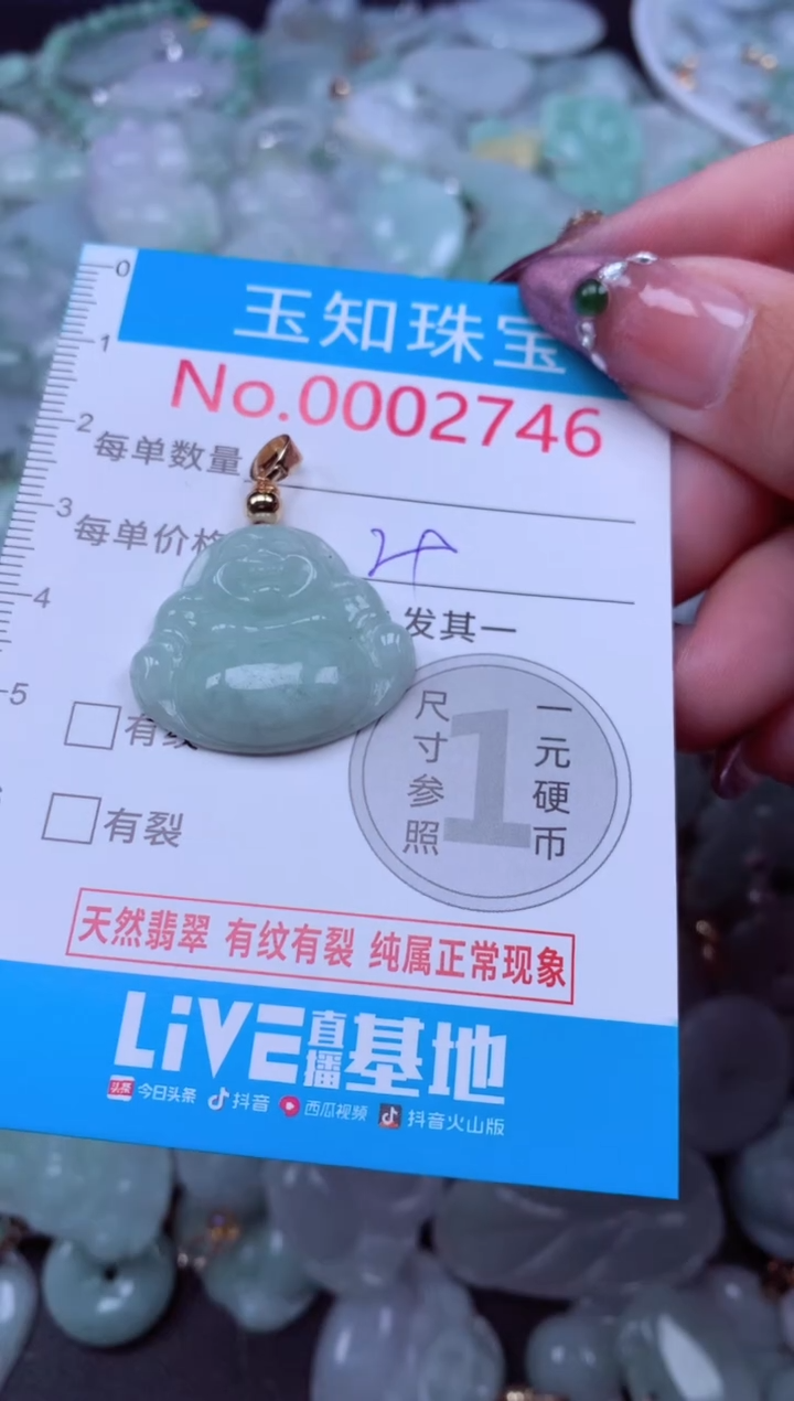 吊坠(不含链)未镶嵌翡翠2746