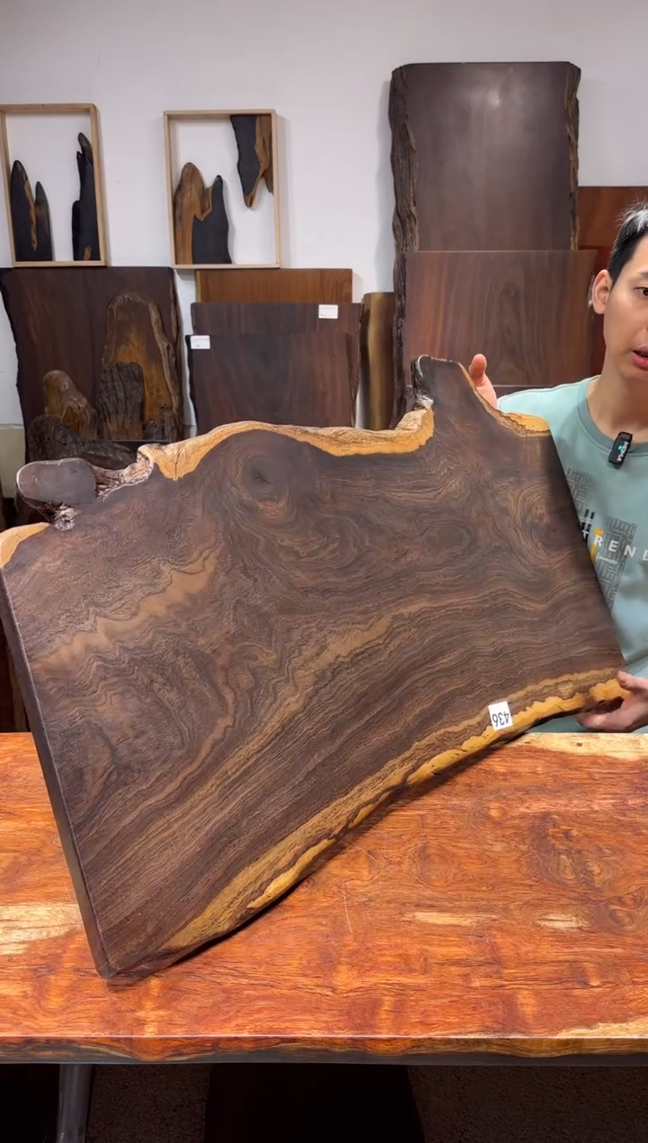 风车木（黑檀木）尺寸90*40*2.2编号436