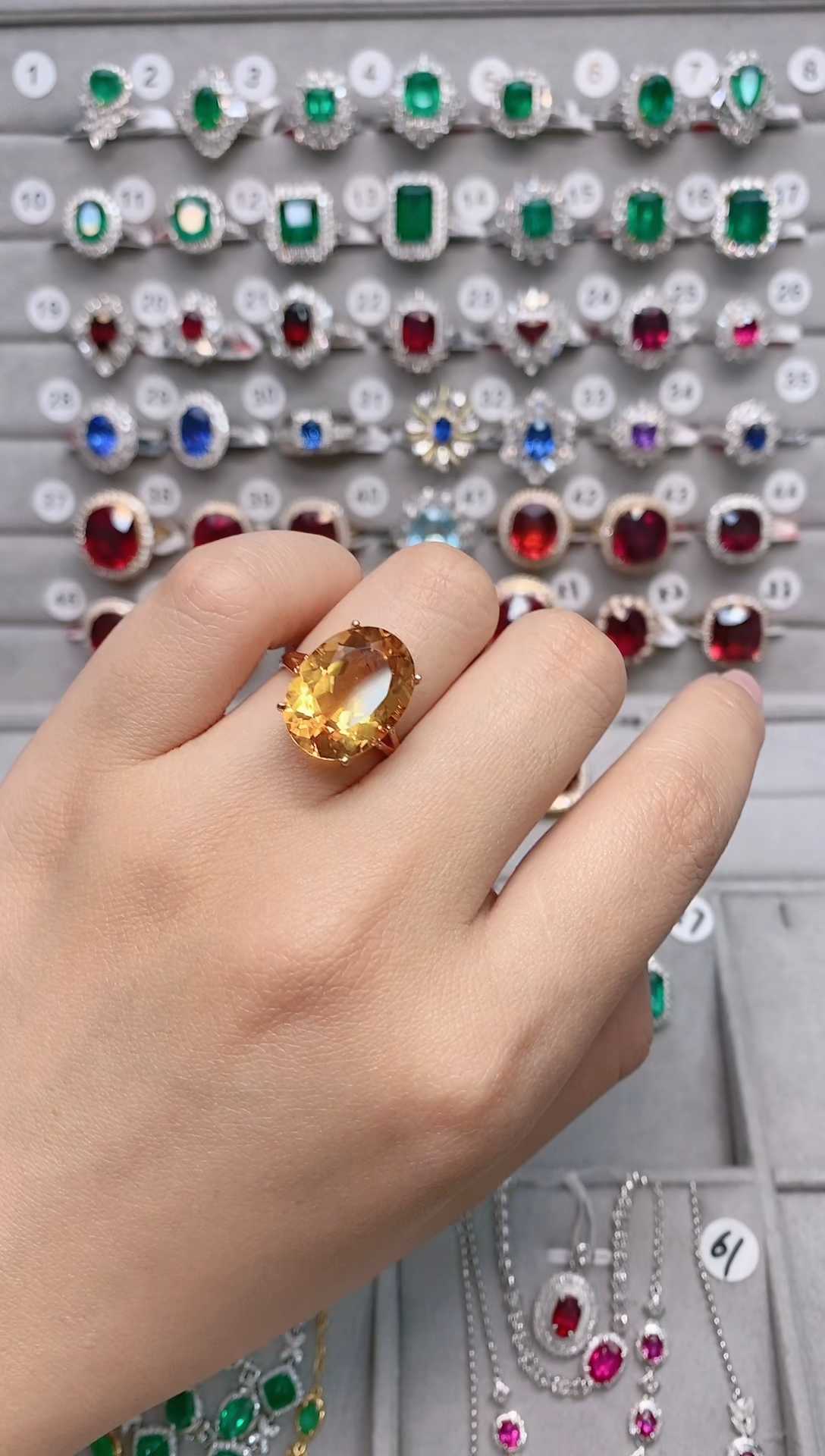 【闪购商品】水晶18K金戒指18K金镶嵌·