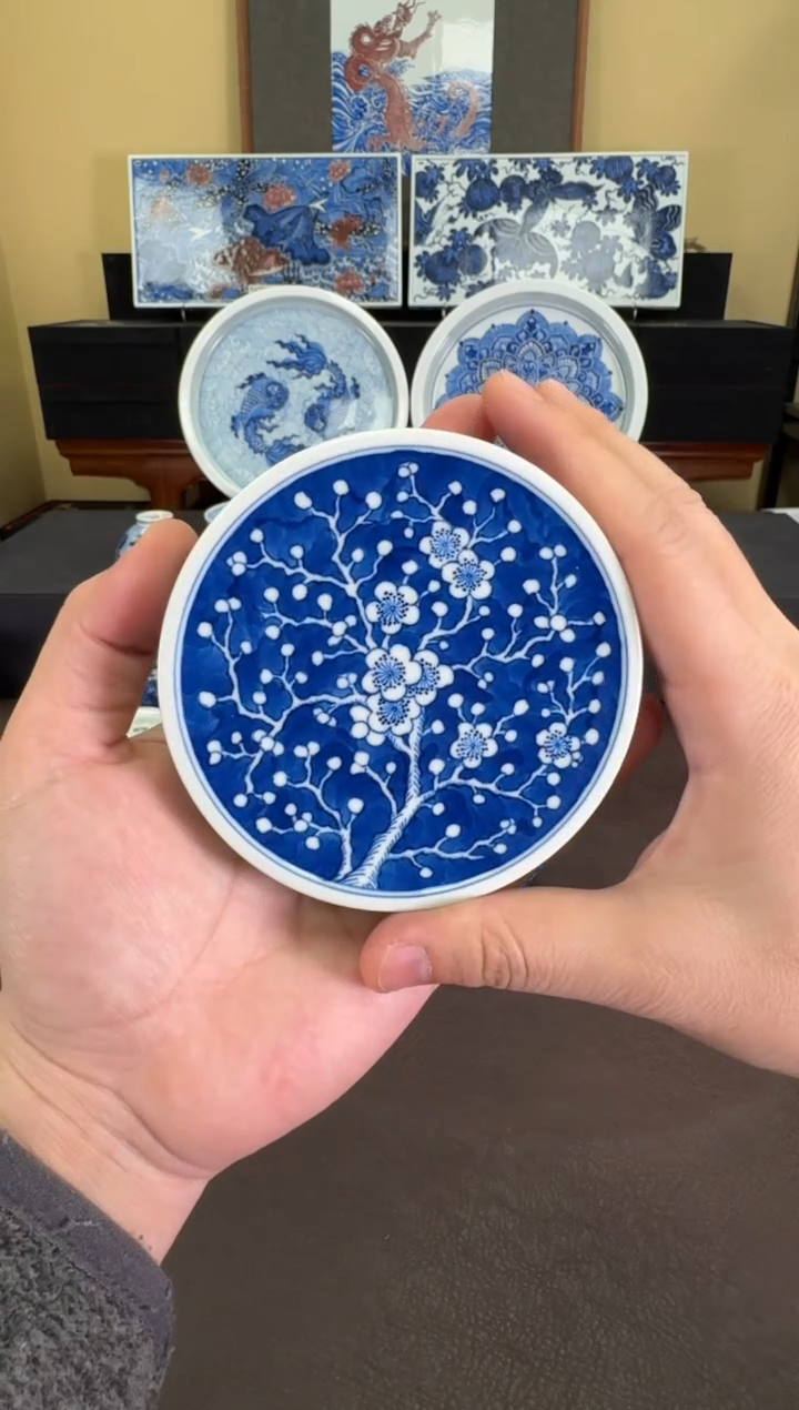 【闪购商品】羿器窑冰梅纹盖置