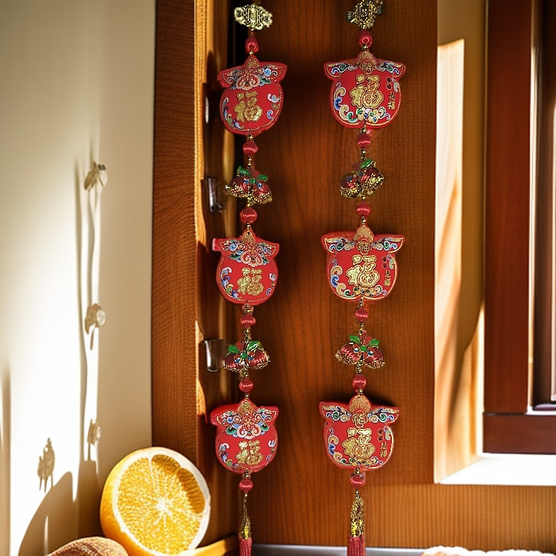 新年挂件春节喜庆室内布置苹果挂串2025新款
