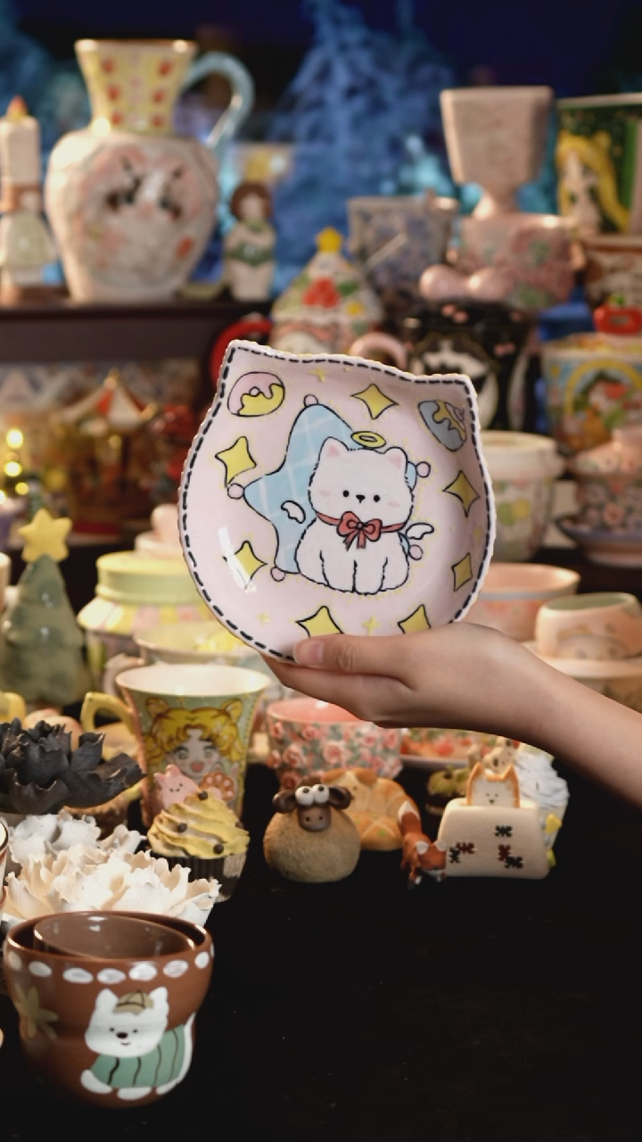 其他陶景德镇釉下彩手绘设计师款陶瓷