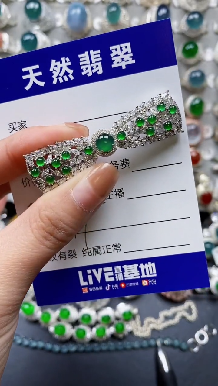 【闪购商品】翡翠颈饰银S925镶嵌0277