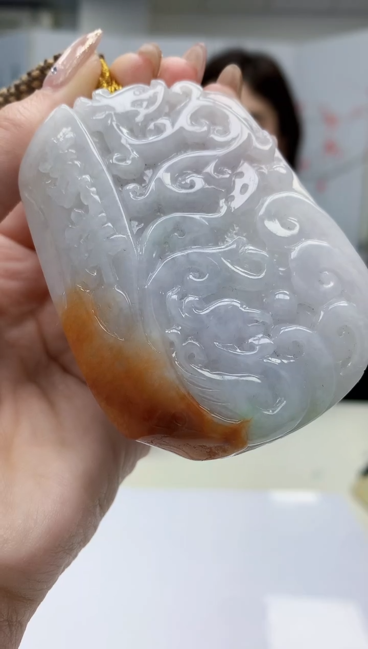 【闪购商品】定制翡翠未镶嵌4829jw-毛货挂件45