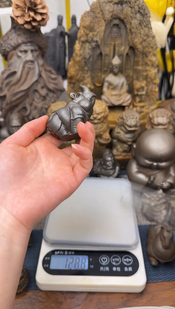 铁实心铁艺摆件小犀牛