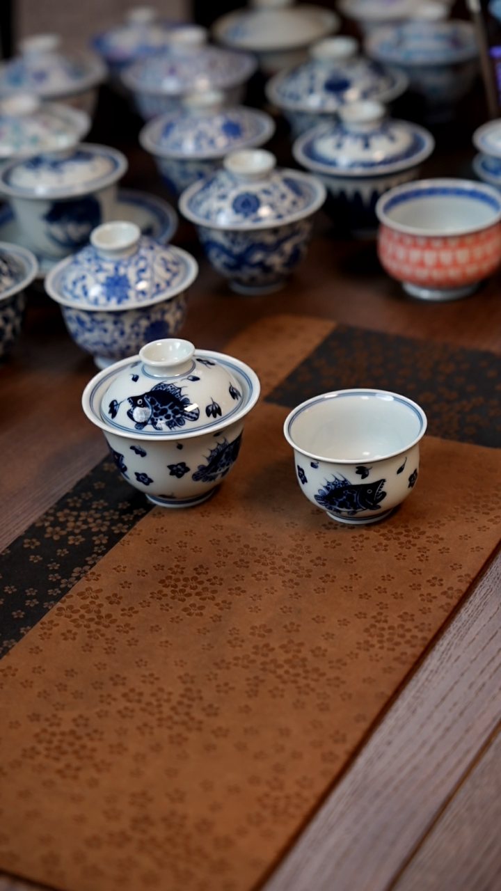 【闪购商品】120鳜鱼盖碗＋杯1111111