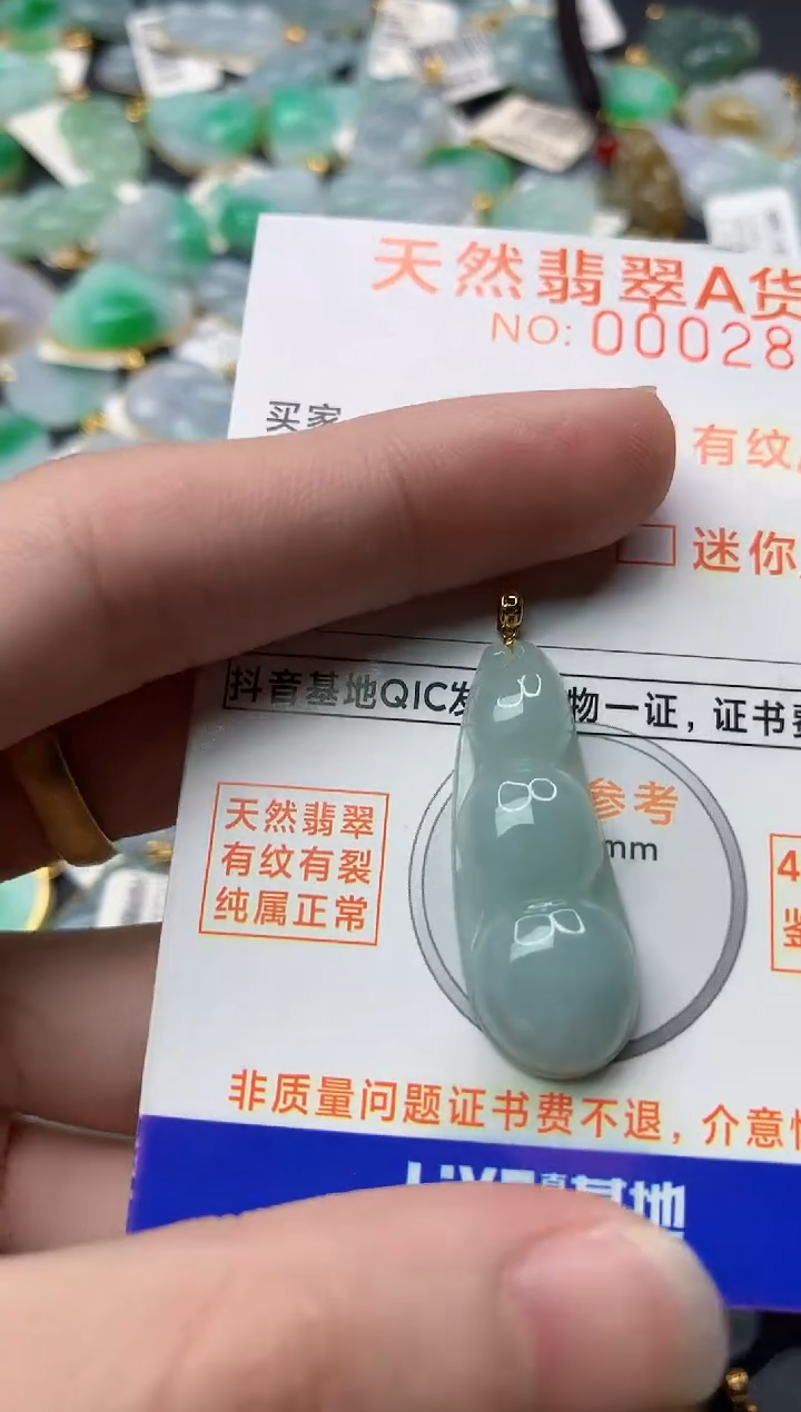 【闪购商品】翡翠颈饰18K金镶嵌3...........