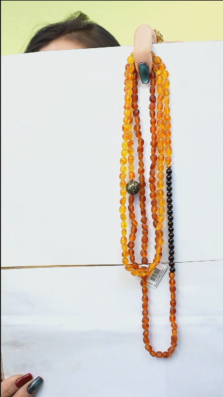 【闪购商品】琥珀颈饰未镶嵌多人