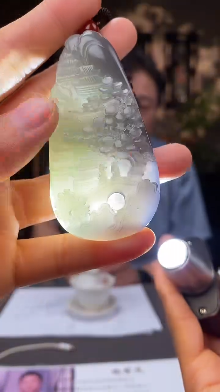 和田玉未镶嵌颈饰C268
