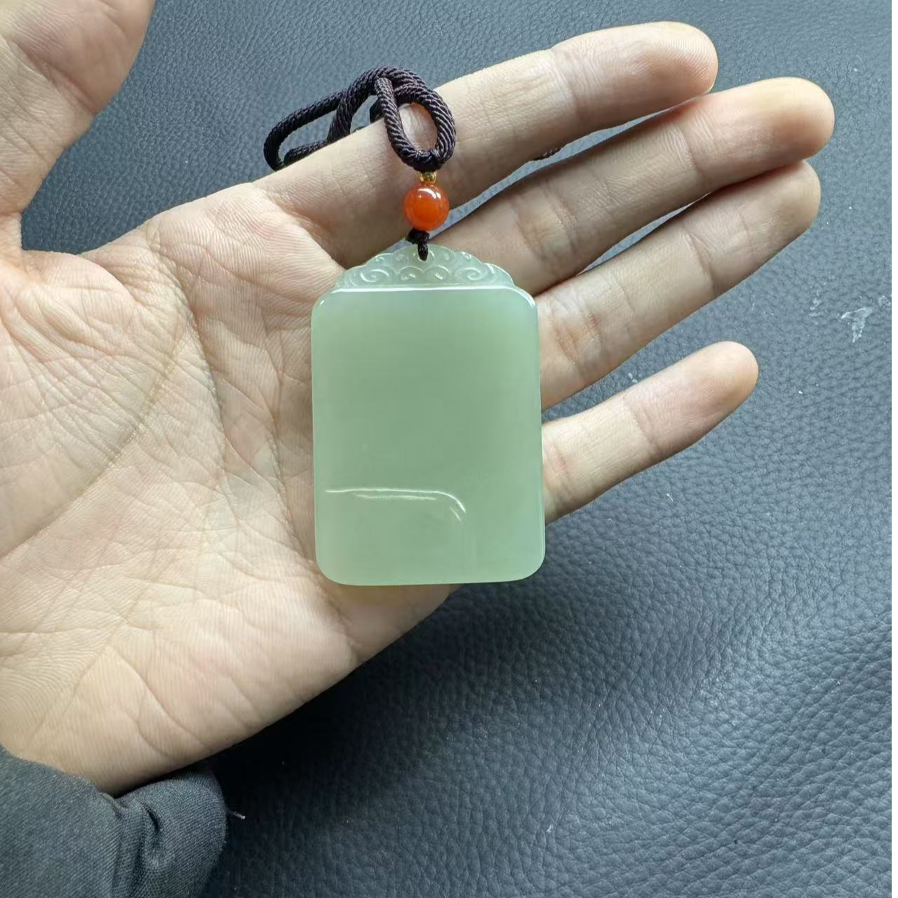 dz004和田玉无事牌 多样性发一