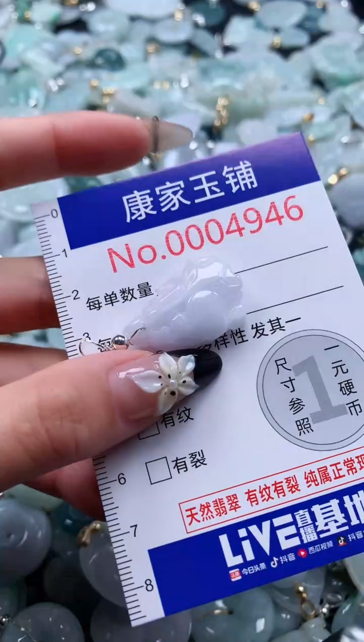 翡翠未镶嵌吊坠(不含链)4946