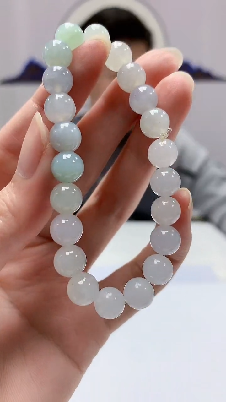 【闪购商品】定制翡翠未镶嵌4917zm-毛货手串148