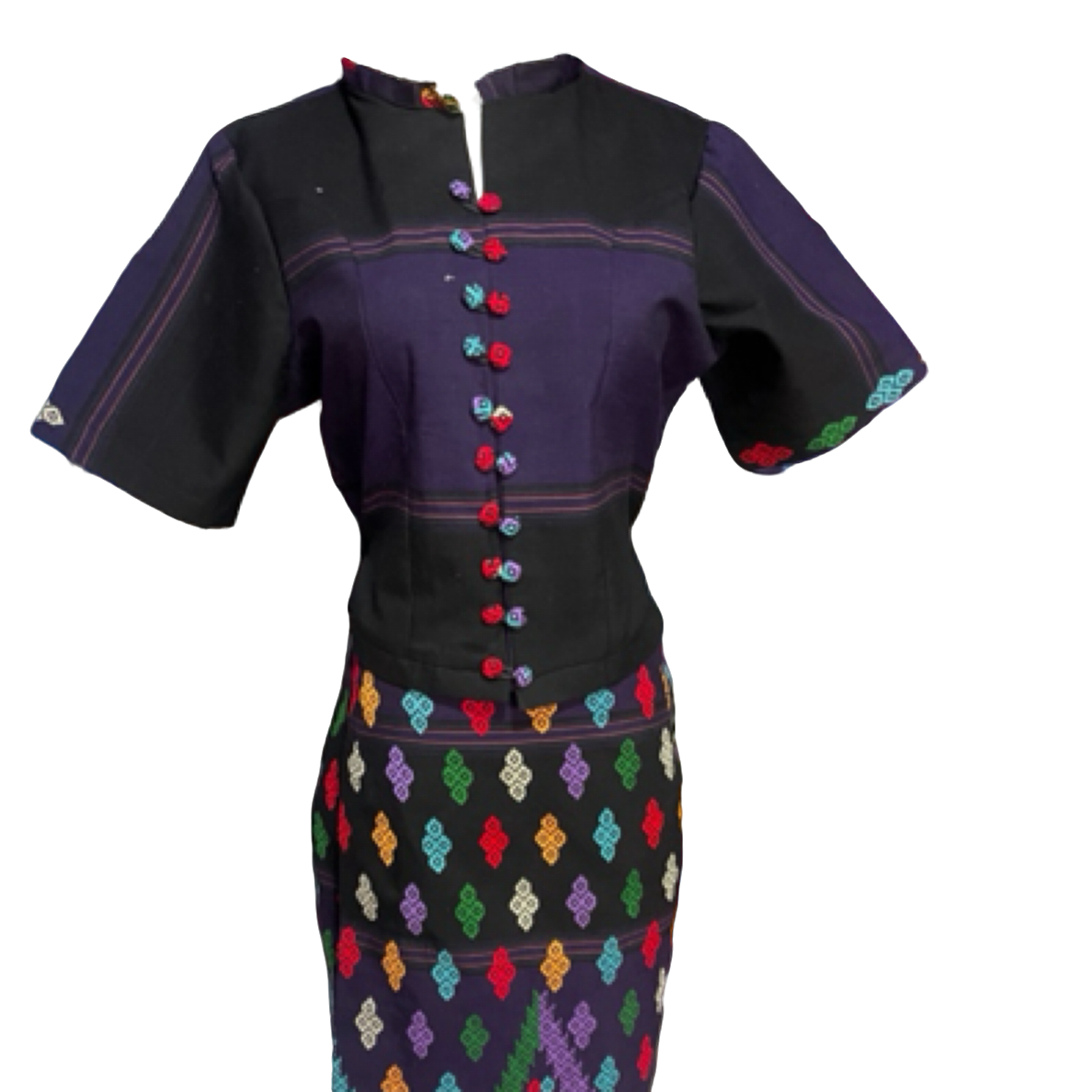 德宏少数民族景颇族民族风套装