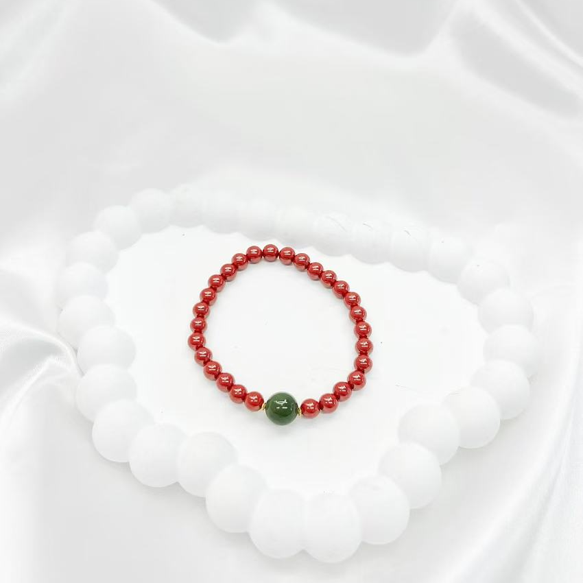 天然辰砂朱砂帝王砂DIY精品手串