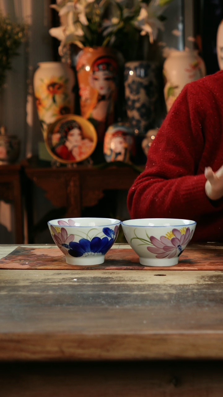 【闪购商品】瓷片景德镇纯手工釉下彩精品餐具