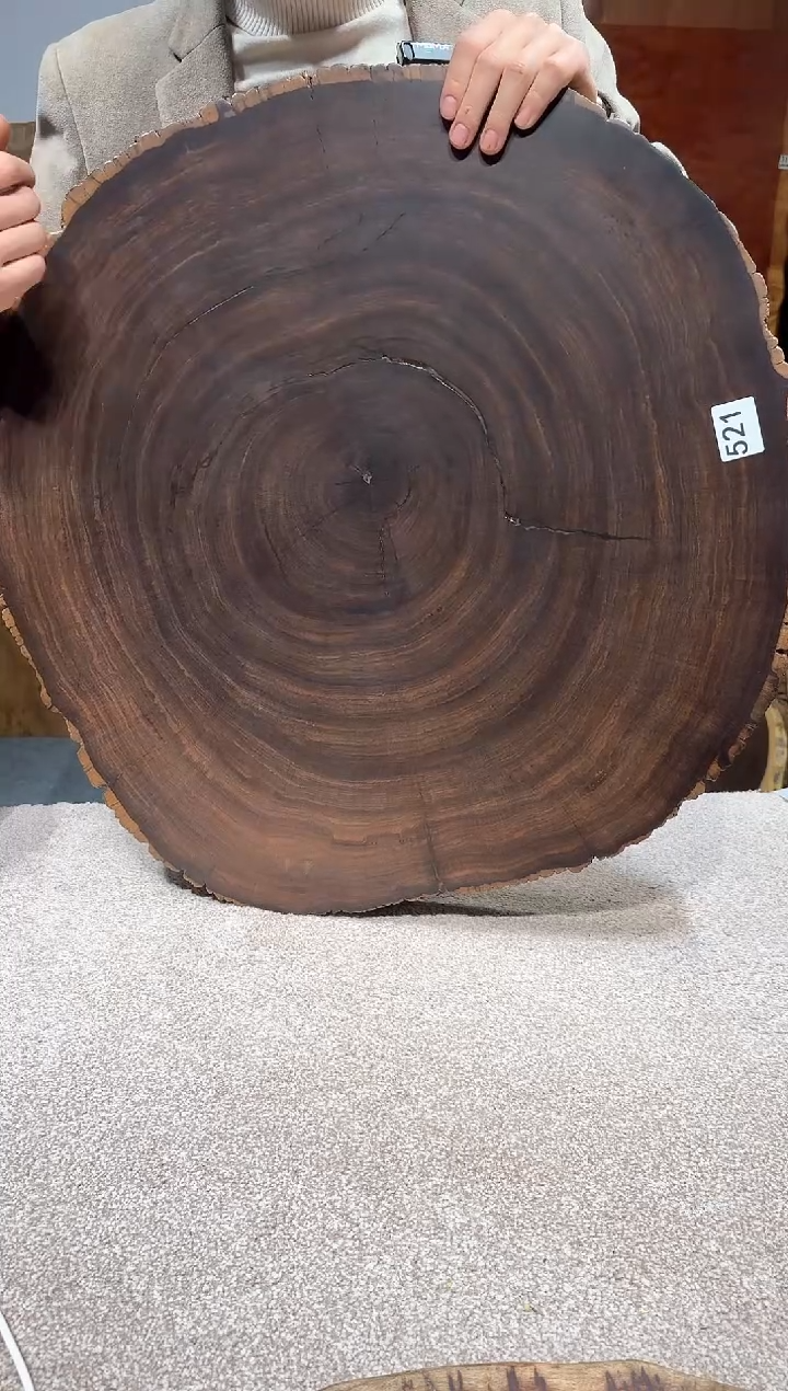 【闪购商品】风车木（黑檀木）尺寸65*65*4编号521