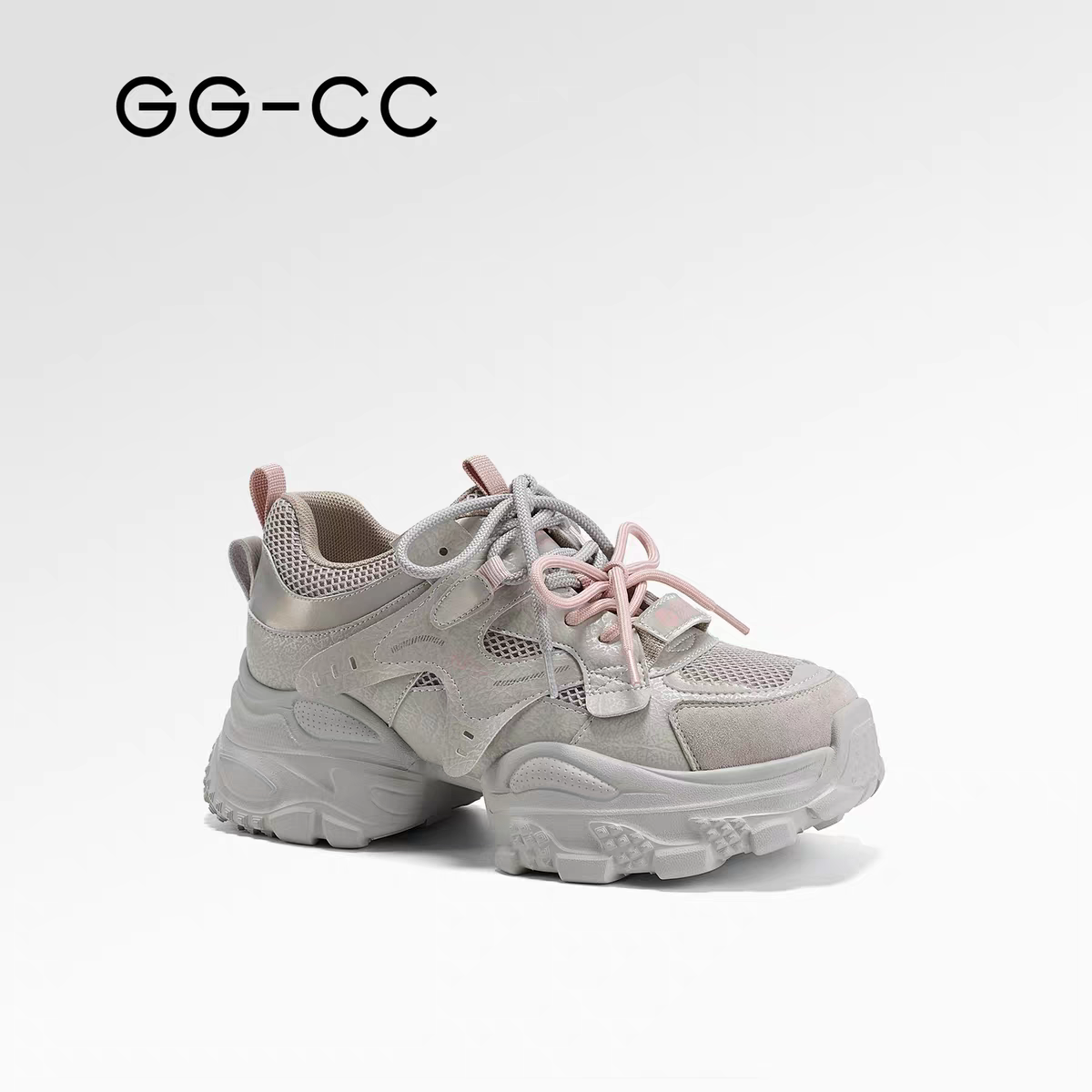 【星河物种】GGCC2025秋季新款潮流复古厚底老爹鞋女运动休闲鞋子