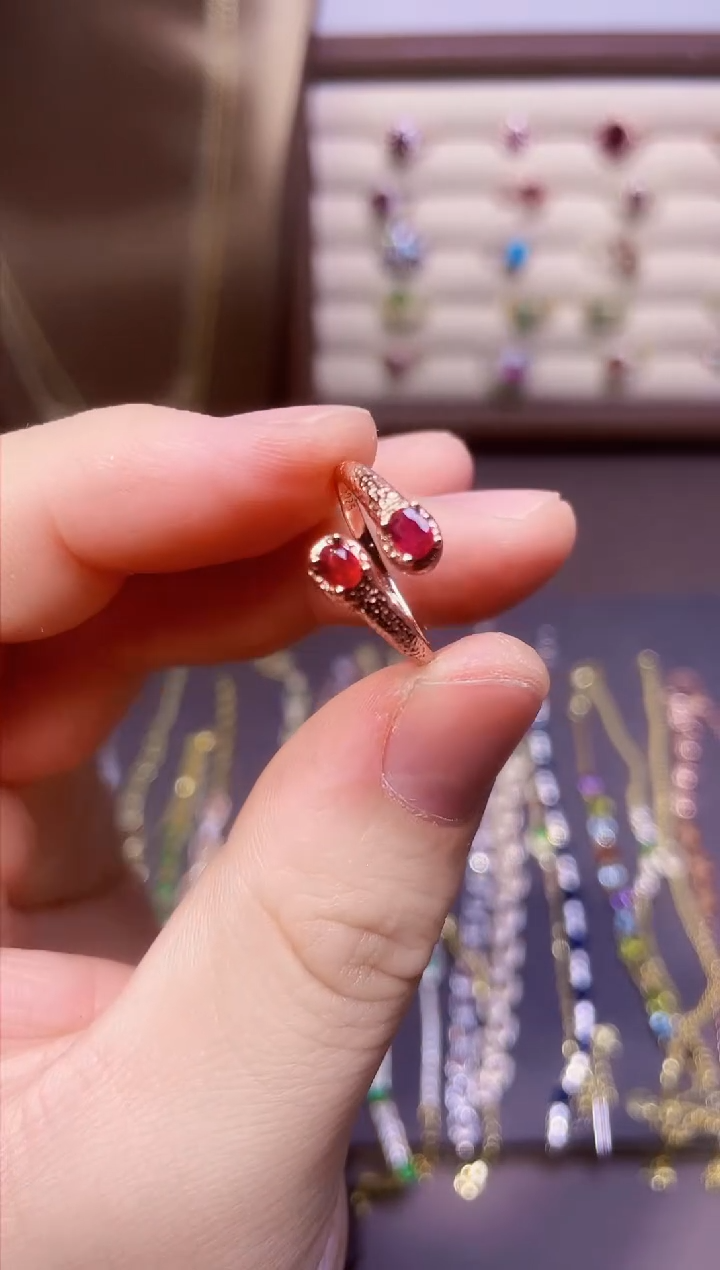 【闪购商品】红宝石戒指银S925镶嵌一枚