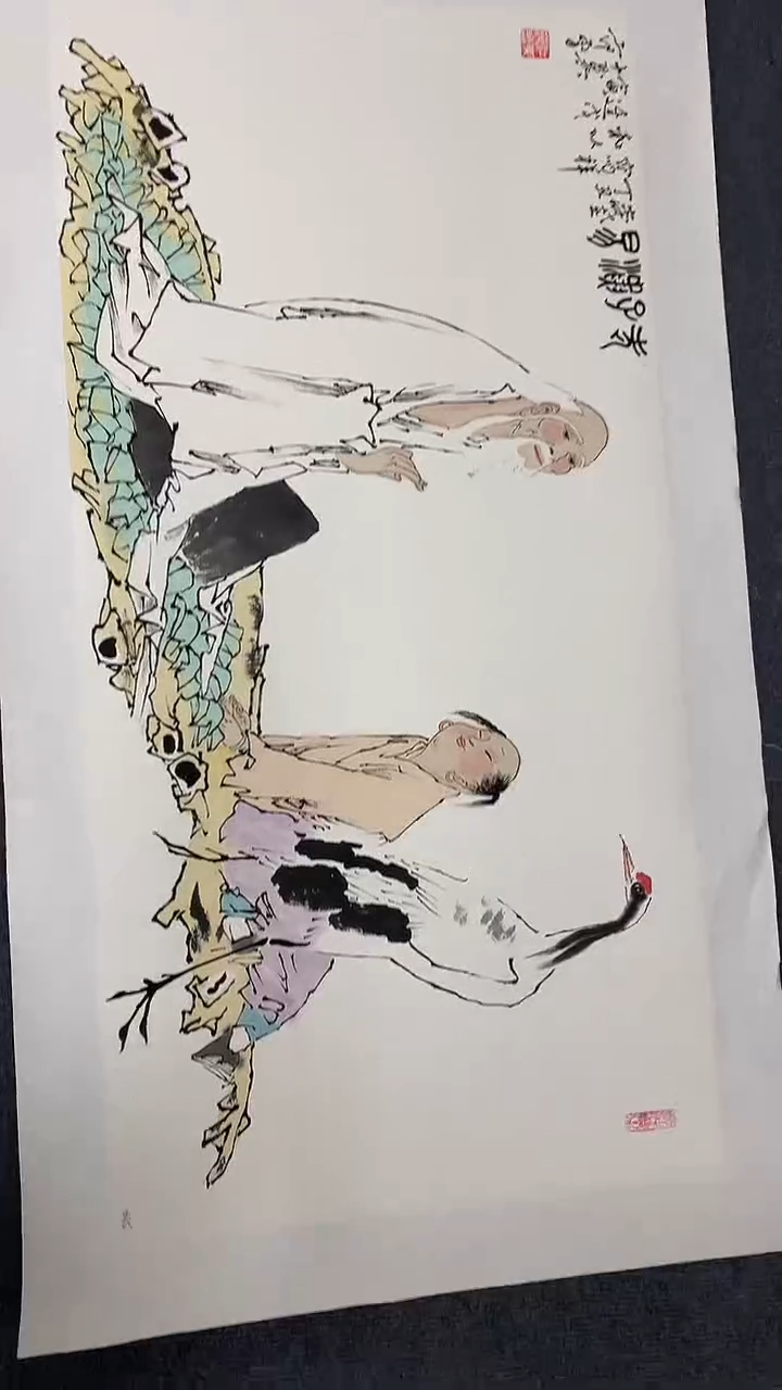 横款精品三尺人物，