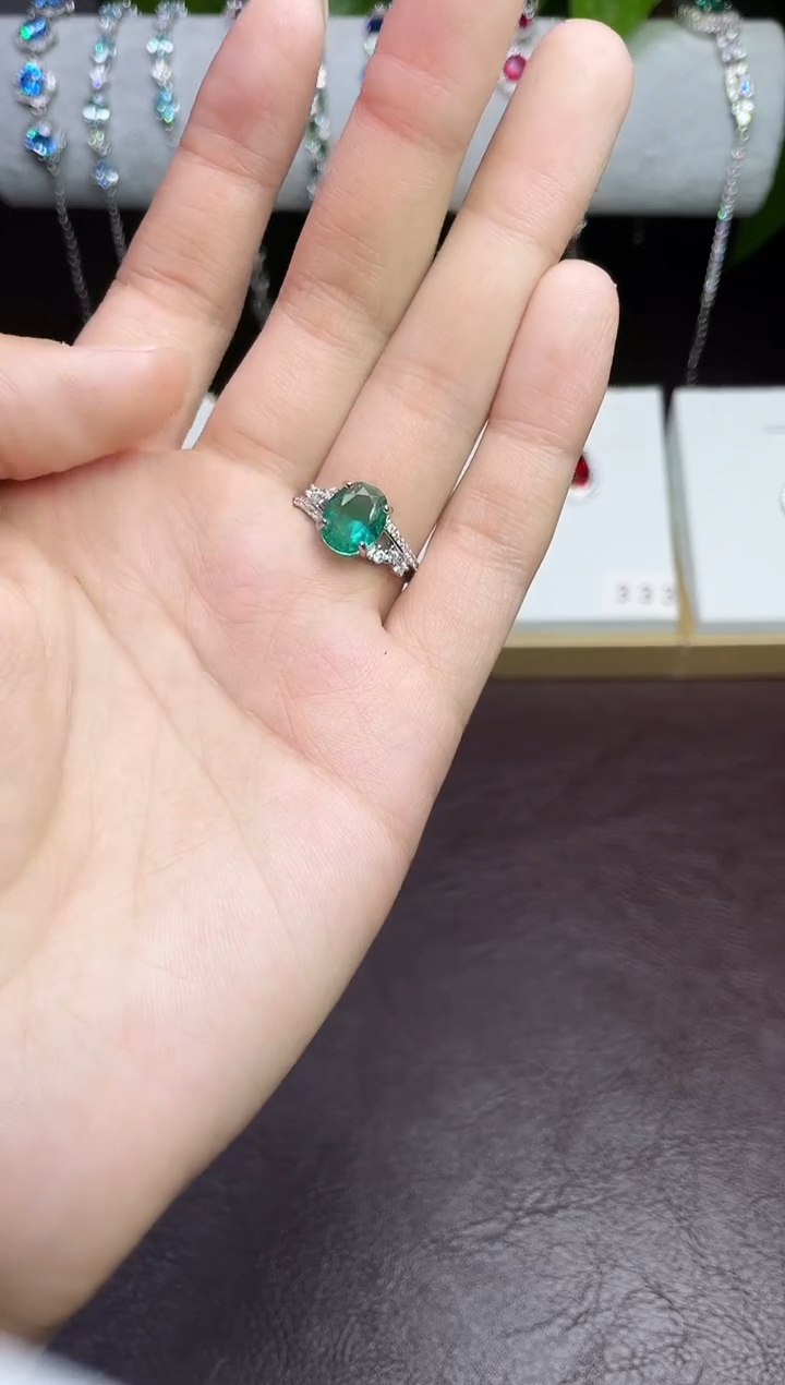 合金合成钻石帕拉伊巴戒指