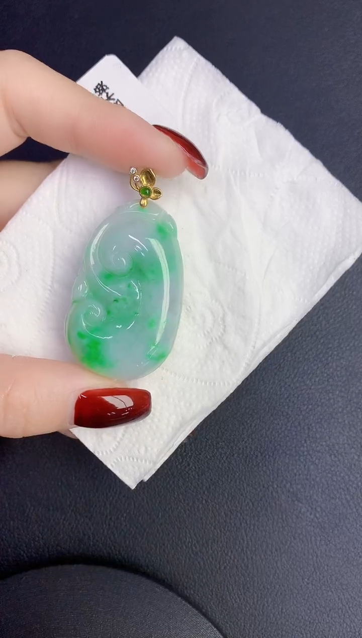 颈饰未镶嵌翡翠缅甸天然翡翠a货