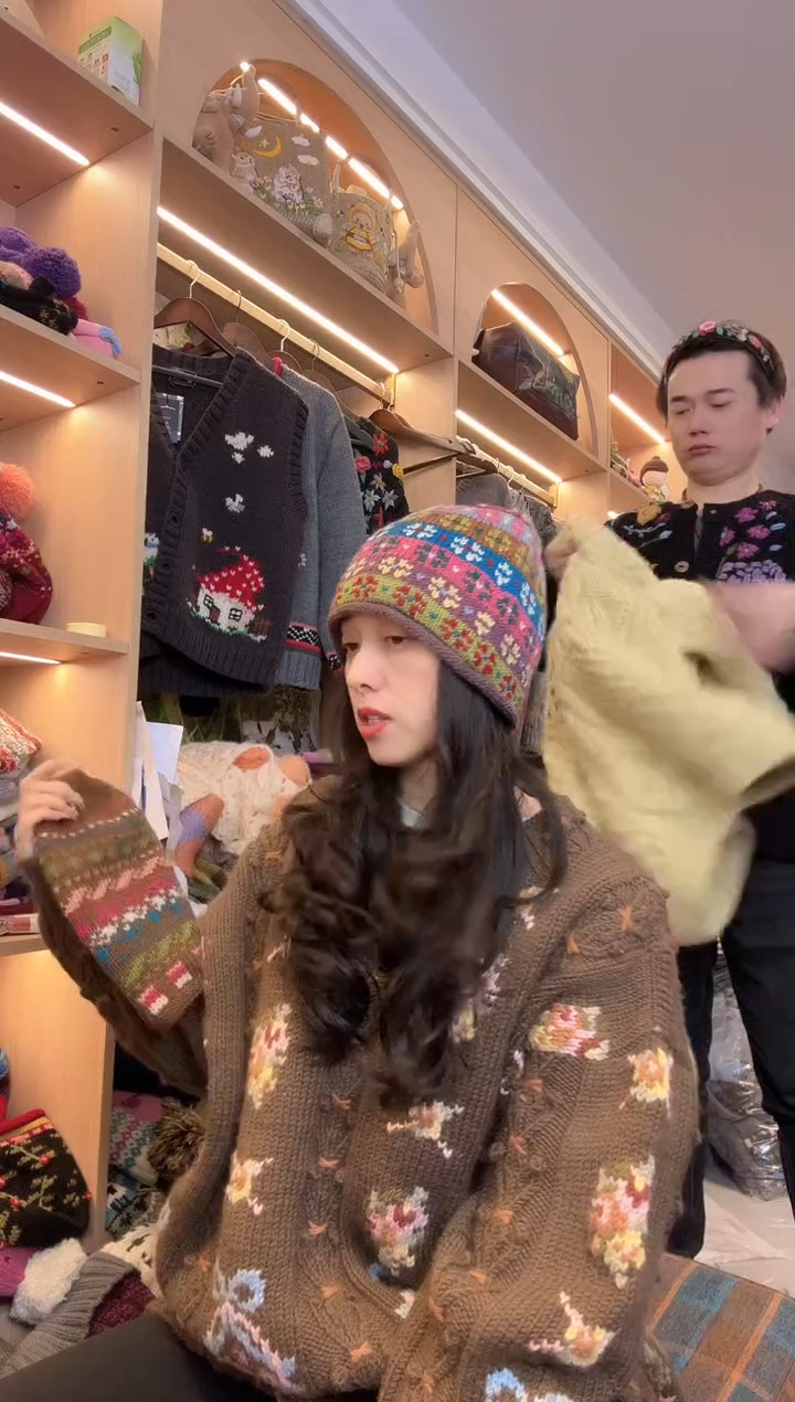 羊毛美丽如美拉德帽子