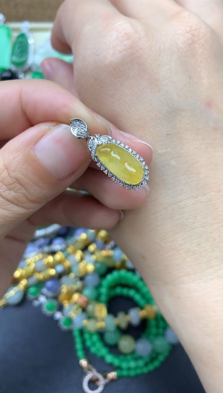 【闪购商品】翡翠颈饰18K金镶嵌229-中国好珍宝