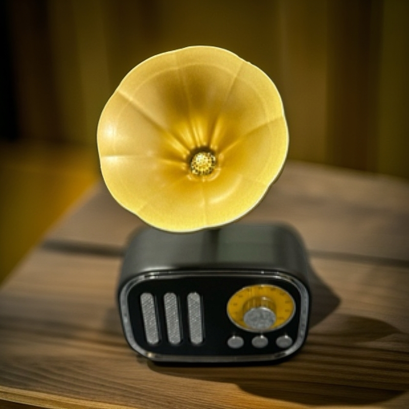 复古喇叭多功能蓝牙音响收音机