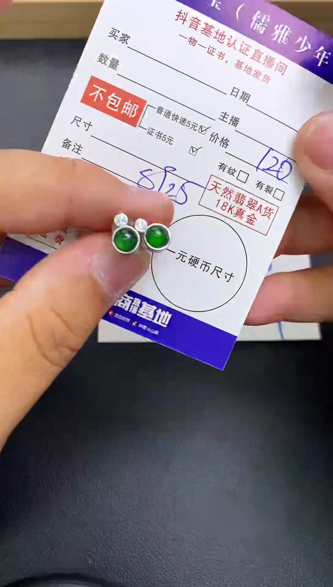 颈饰银S925镶嵌翡翠天然翡翠耳饰A货
