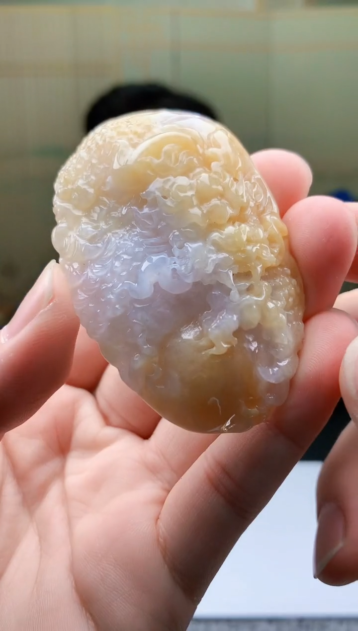 【闪购商品】定制翡翠未镶嵌4917bb-毛货挂件60