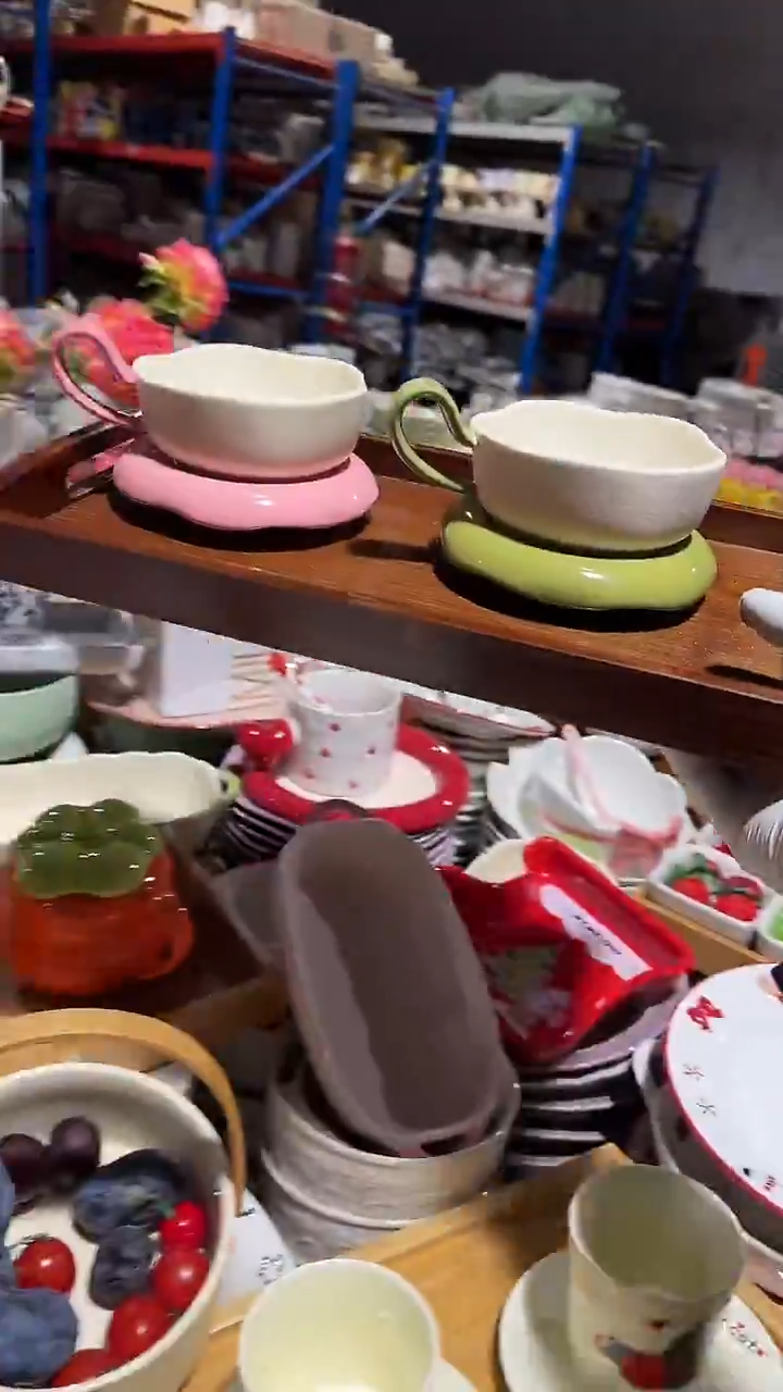 陶瓷2套杯碟微瑕 凑满20元包邮