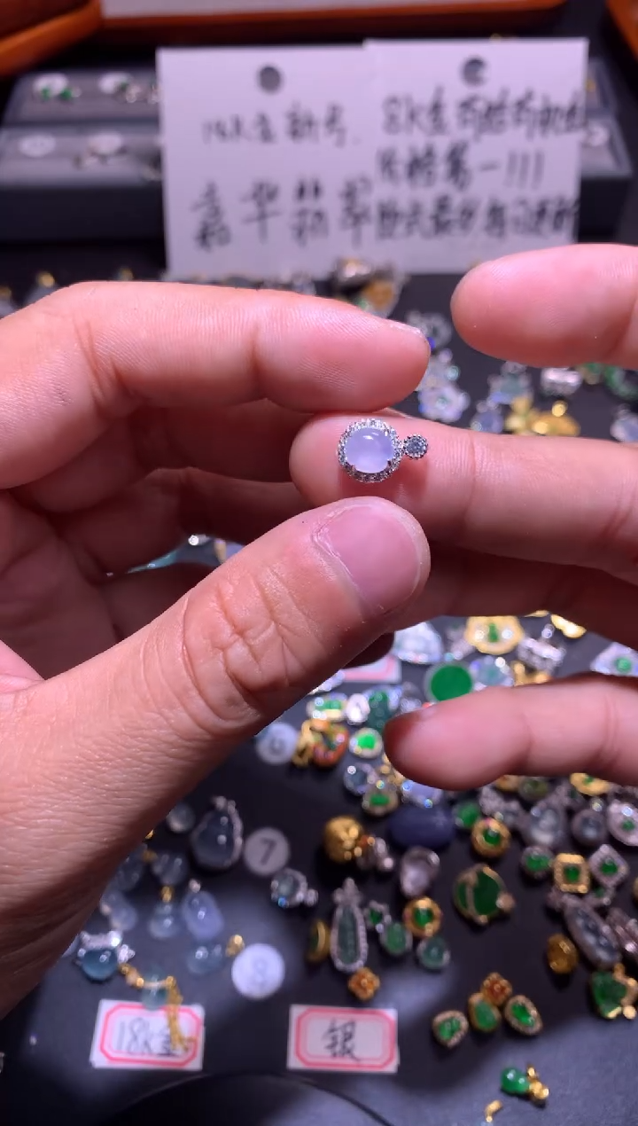 【闪购商品】翡翠吊坠(不含链)银S925镶嵌1